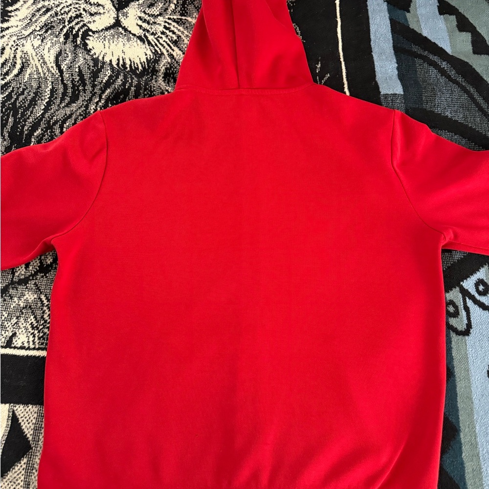 Polo Ralph Lauren Performance Double Knit Cherry Red Zip-Up Hoodie - Picture 5 of 7